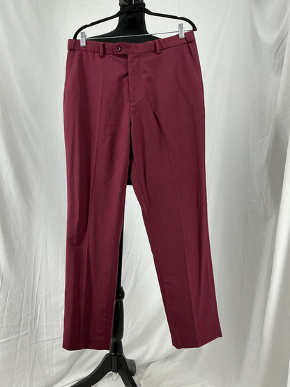 COOFANDY Men’s Dark Red Blazer And Pants – Size M