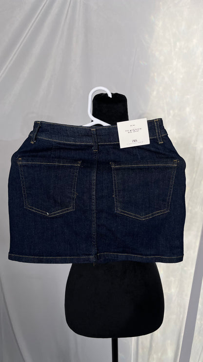 aihihe Junior Teen Girls Women Casual Summer Mid Waist Stretchy Denim Jean Shorts Short Jeans Blue  size 34