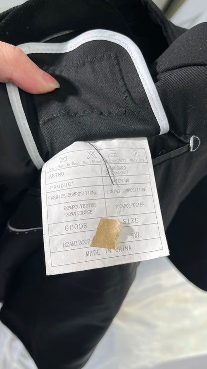 Beninos Mens Blazer Jacket Slim Fit Casual One Button Sport Coats  Size 3XL