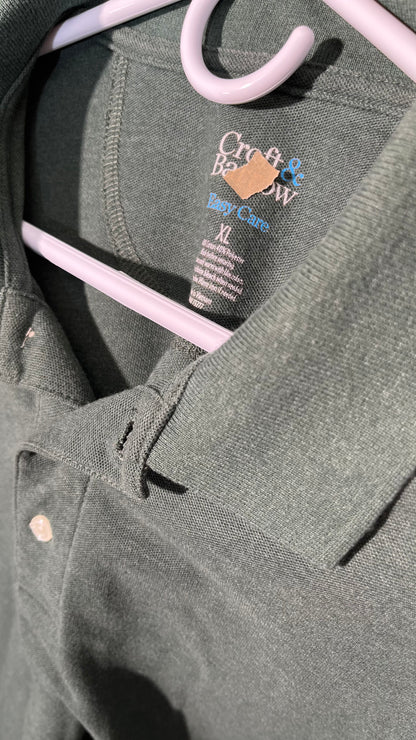 MAGCOMSEN Men's Short-Sleeve Polo,Golf Shirts for Men 3-Button Moisture Wicking,Athletic Outdoor Collared T-Shirt Size XL