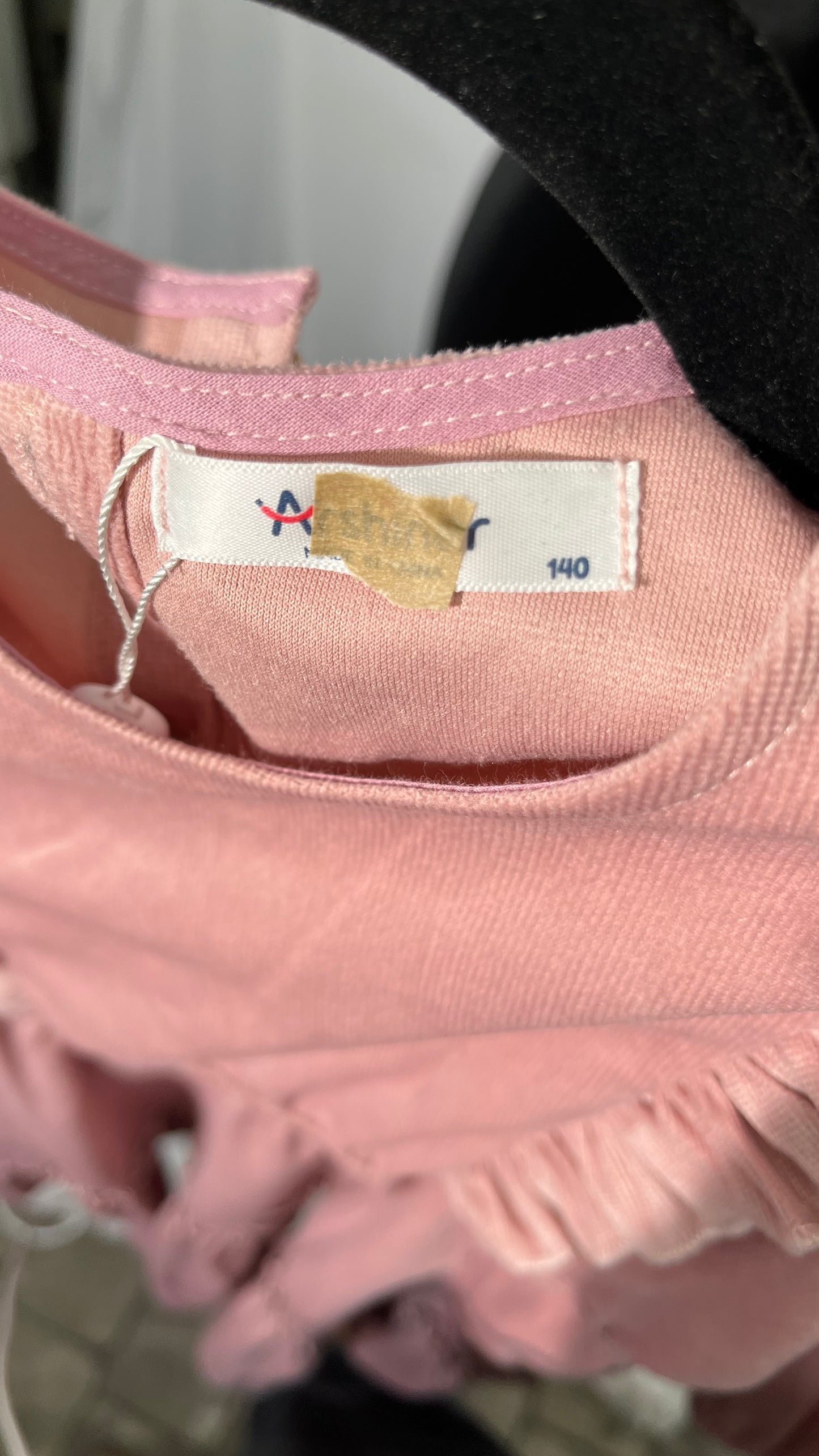 Arshiner Girls Dresses Casual A-line Ruffled Button Long Sleeve Corduroy Swing Dress Size No （Kids）