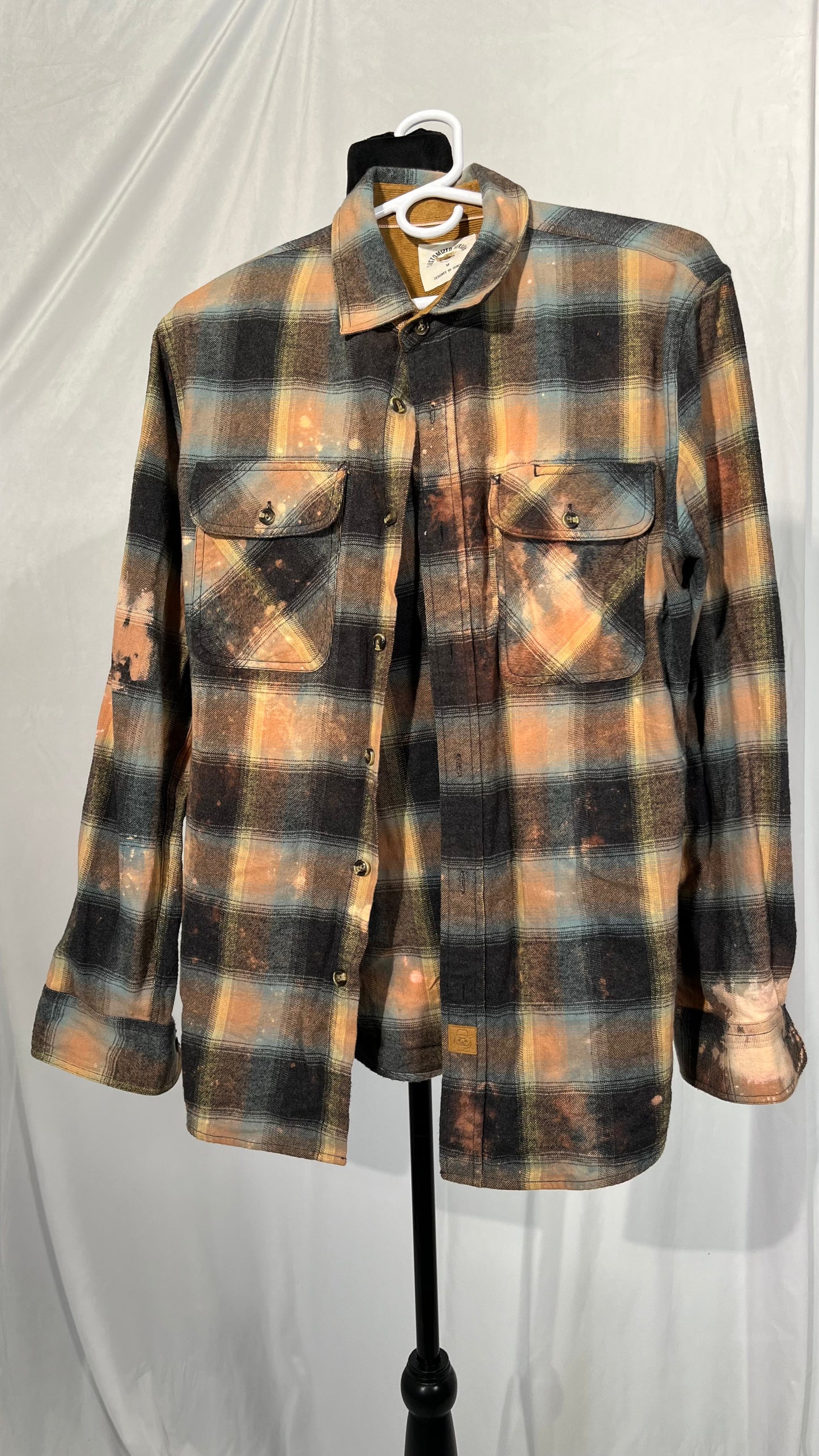 Mens Long Sleeve Shirt Jacket Button Up Plaid Jacket Shacket Fall Winter Warm Outfits Loose Fit Work Cotton Topssize M