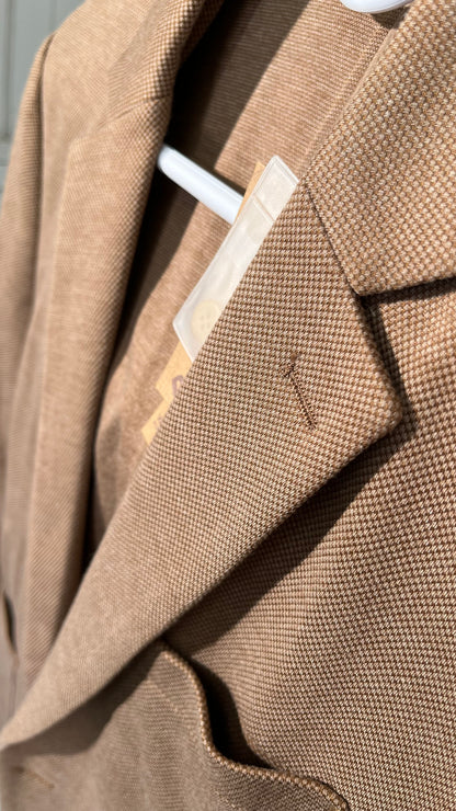 Tasso Elba Mens Tropical Weight Classic Fit Sportcoat Tan Size M