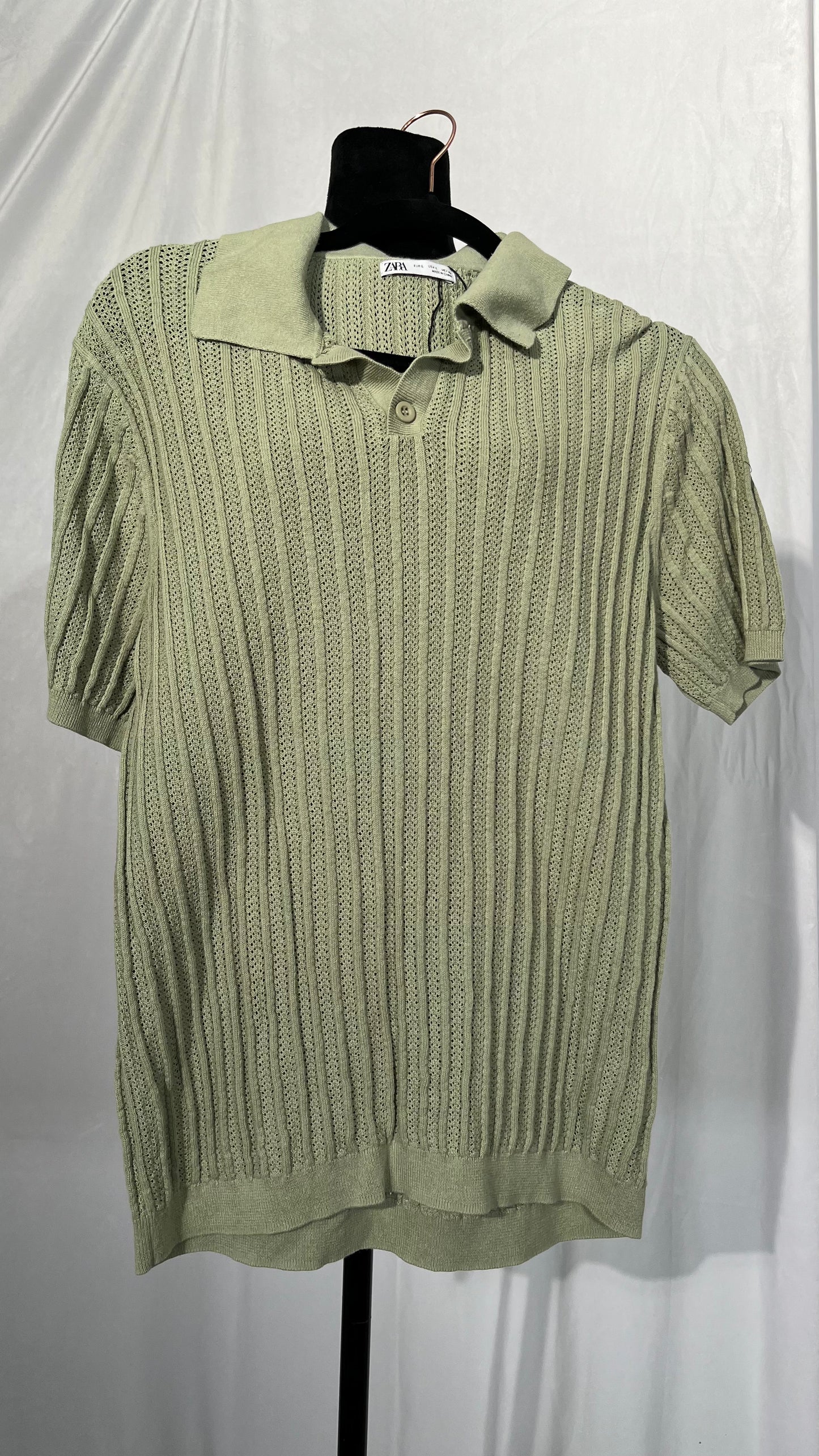 Blue and White Checkered Shirt Casual Button Down Shirts Long Sleeve Shirt Dress Shirt Size L