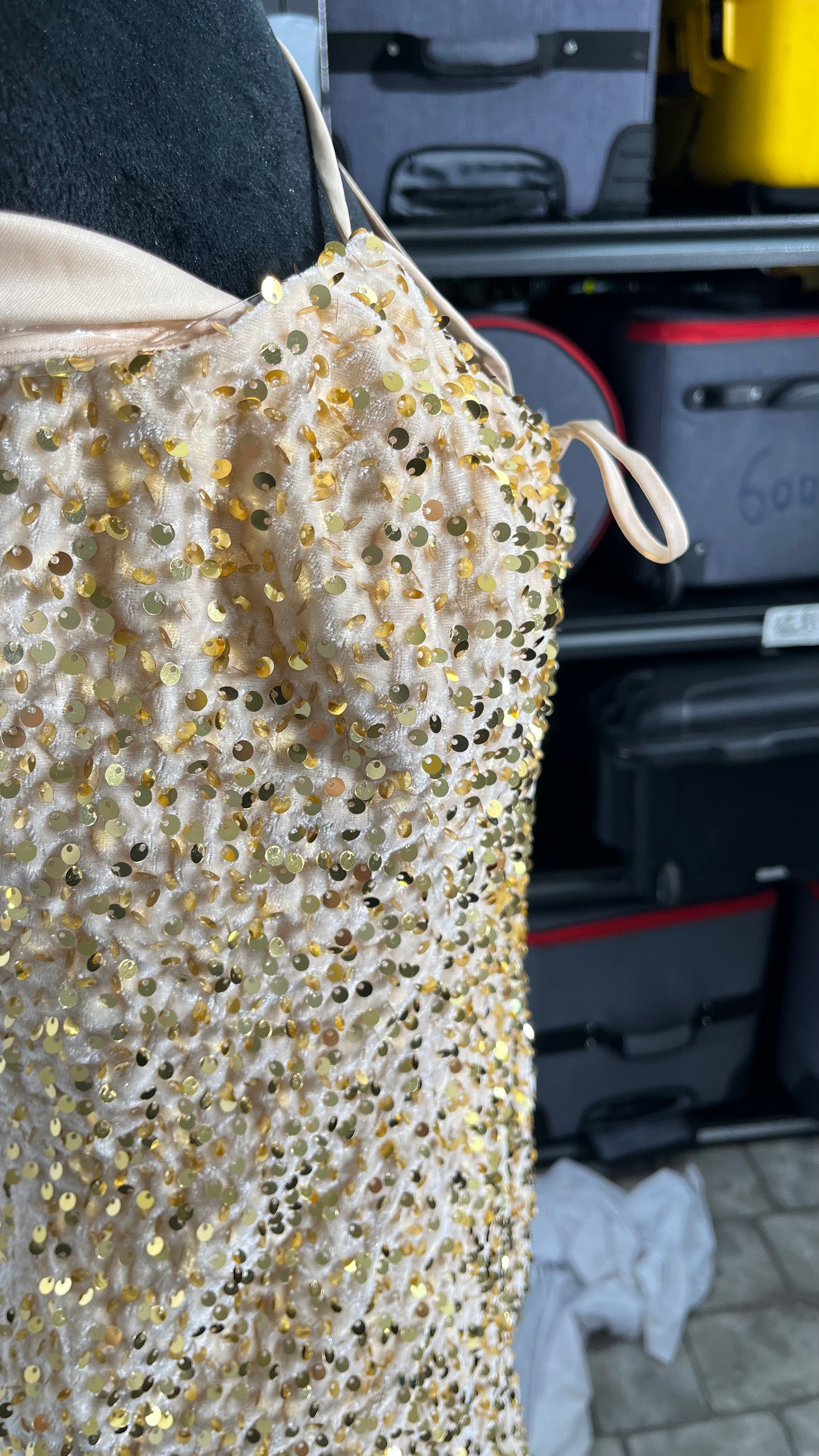 One Shoulder Maxi Long Dresses Women Sparkling Sequin Backless Sexy Evening Party Dress Size 2