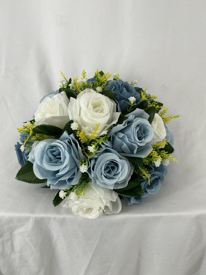 Blue Hydrangea Mixed Artificial Flower Arrangement
