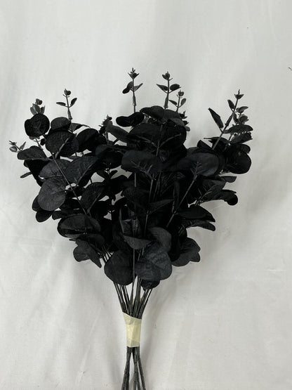 Black Artificial Eucalyptus Spray