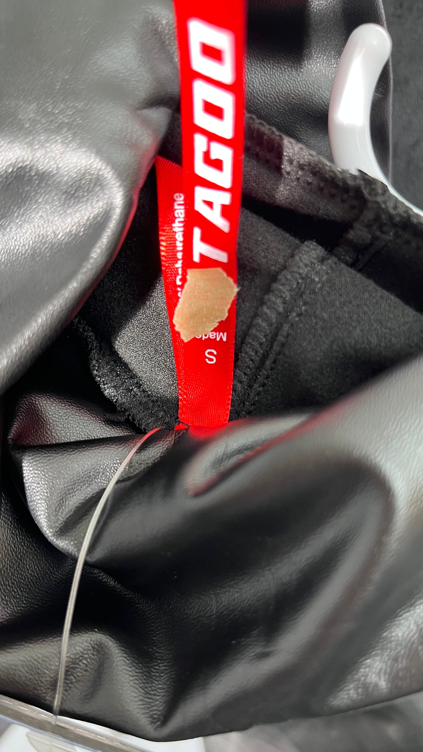 Black Faux Leather Pants for Women High Waisted Flare Leggings Straight Wide Leg Pleather Pants with Pockets size S