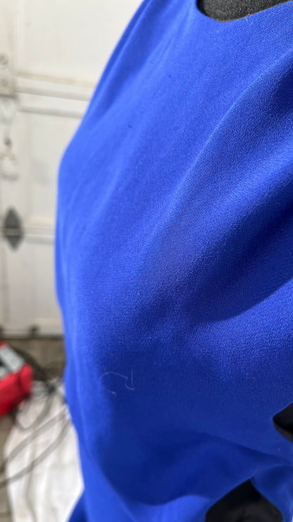 High-Neck Double Silk Satin Gown size S