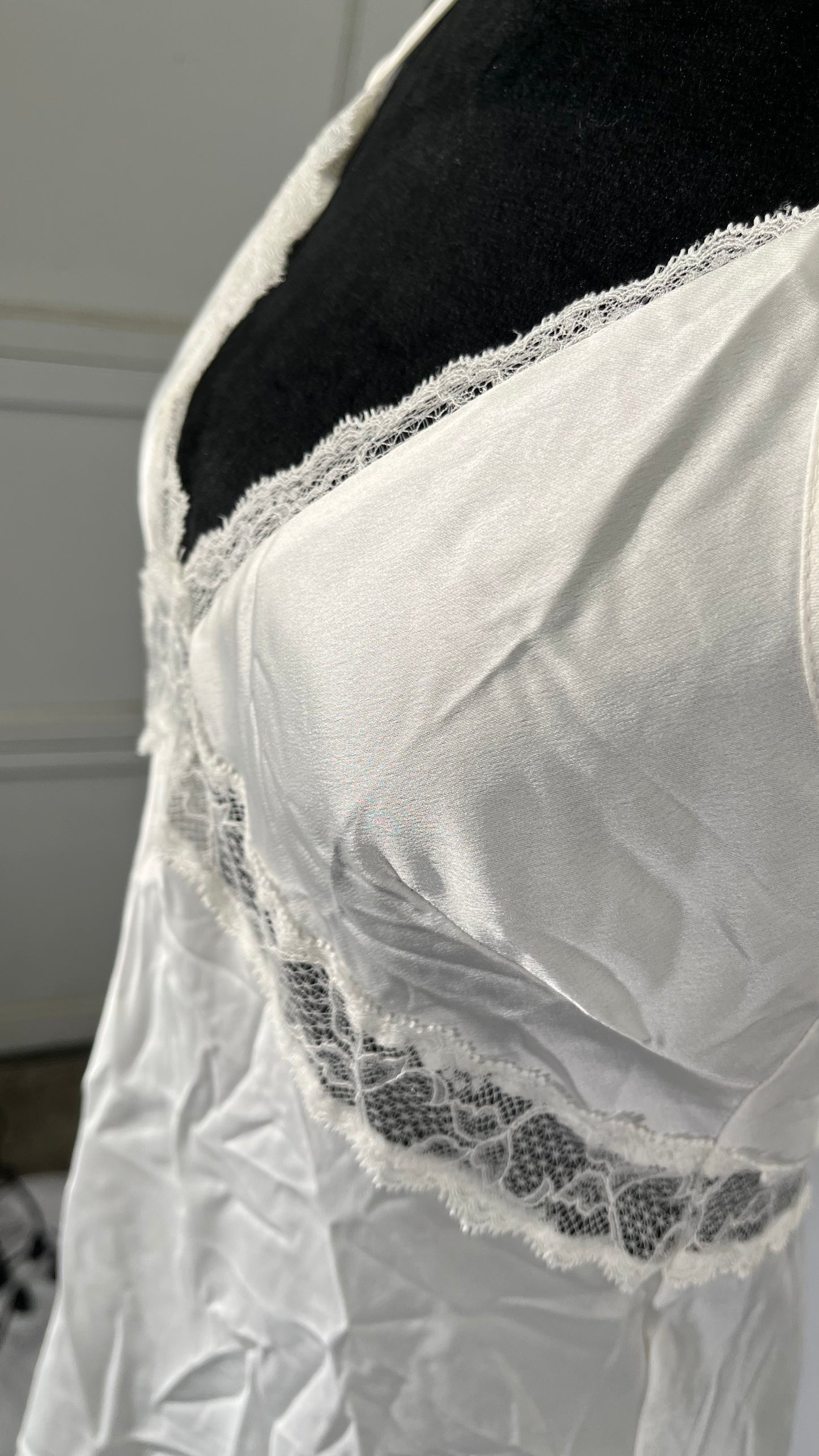 Women Lace Satin Mini Slip Dress Sleeveless Spaghetti Strap Tie Shoulder Backless Split Short Dress Y2k Fairy Dress Size S