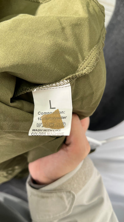 Women's Shirt Collar Dress Solid Casual Dress Size L