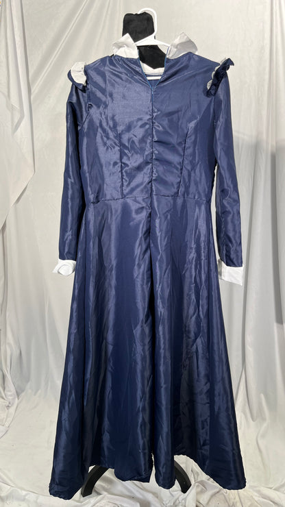 Women's 1890S Vintage Victorian Ball Gown Puff Sleeves Princess Dress Medieval Colonial Costume Empire Waist Gown size M