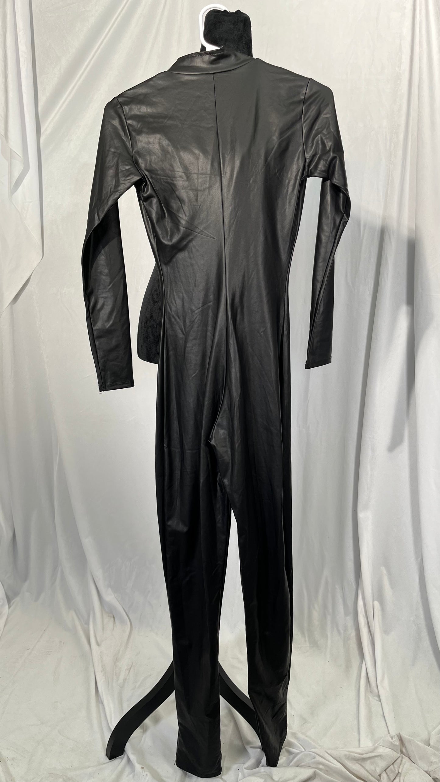 90s Rock Star Disco Ballroom Costume for Adult Men Metallic V Neck Bell One Piece JumpsuitsSize S