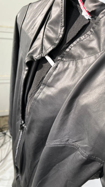 90s Rock Star Disco Ballroom Costume for Adult Men Metallic V Neck Bell One Piece JumpsuitsSize S