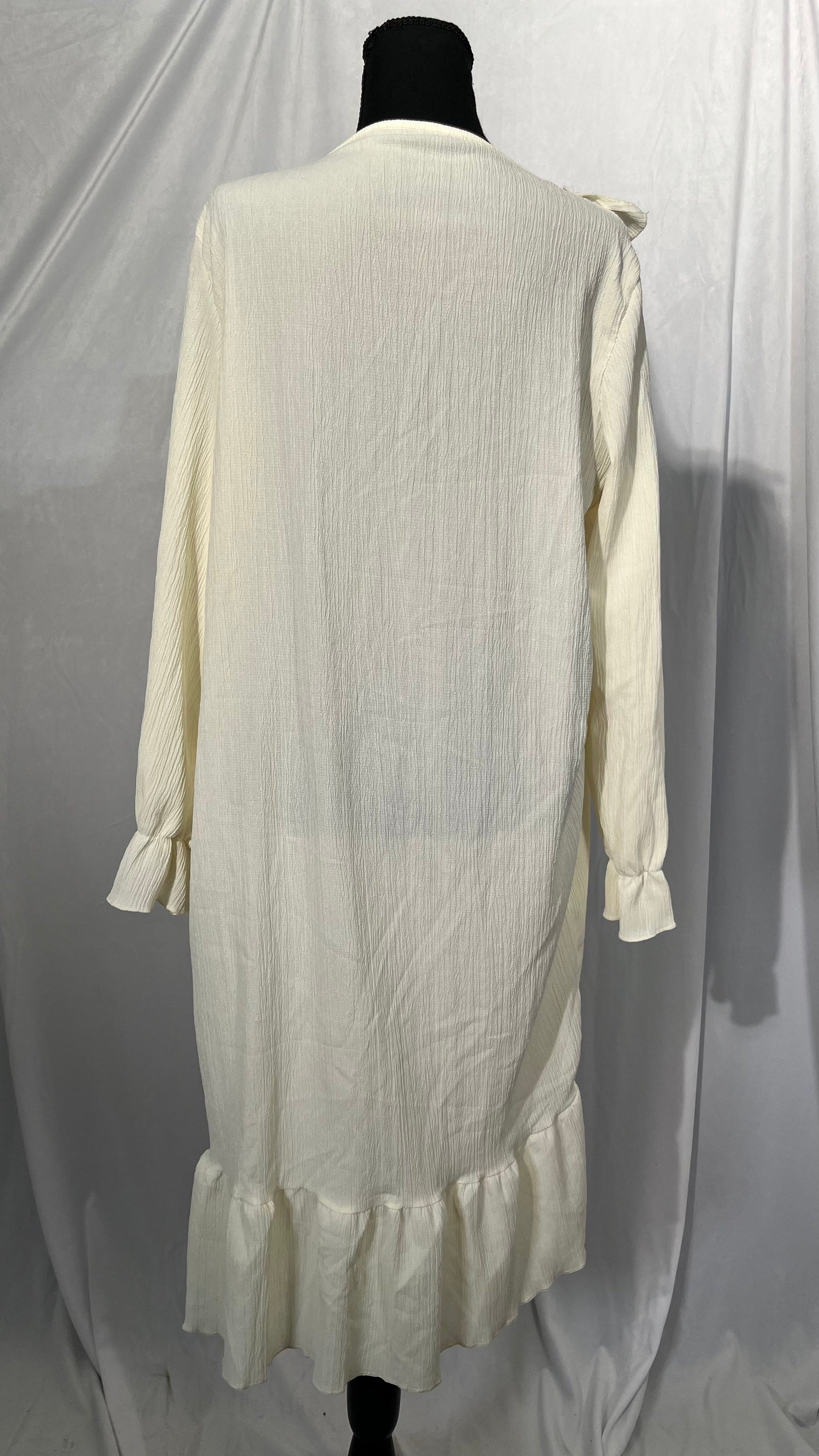 Women's Victorian Nightgown Long Sleeve Nightgowns Vintage Autumn Night Shirt  Size S