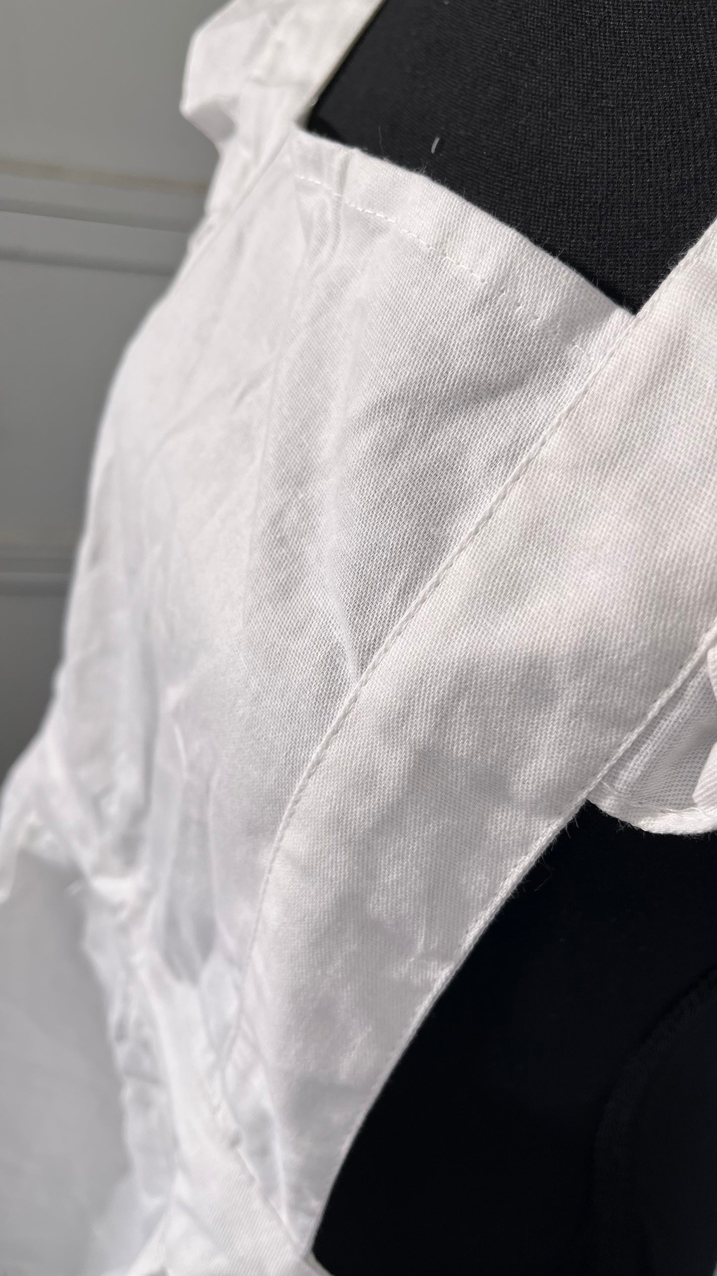 allydrew Retro White Cosplay Kitchen Maid Apron White Maid Apron  Size No