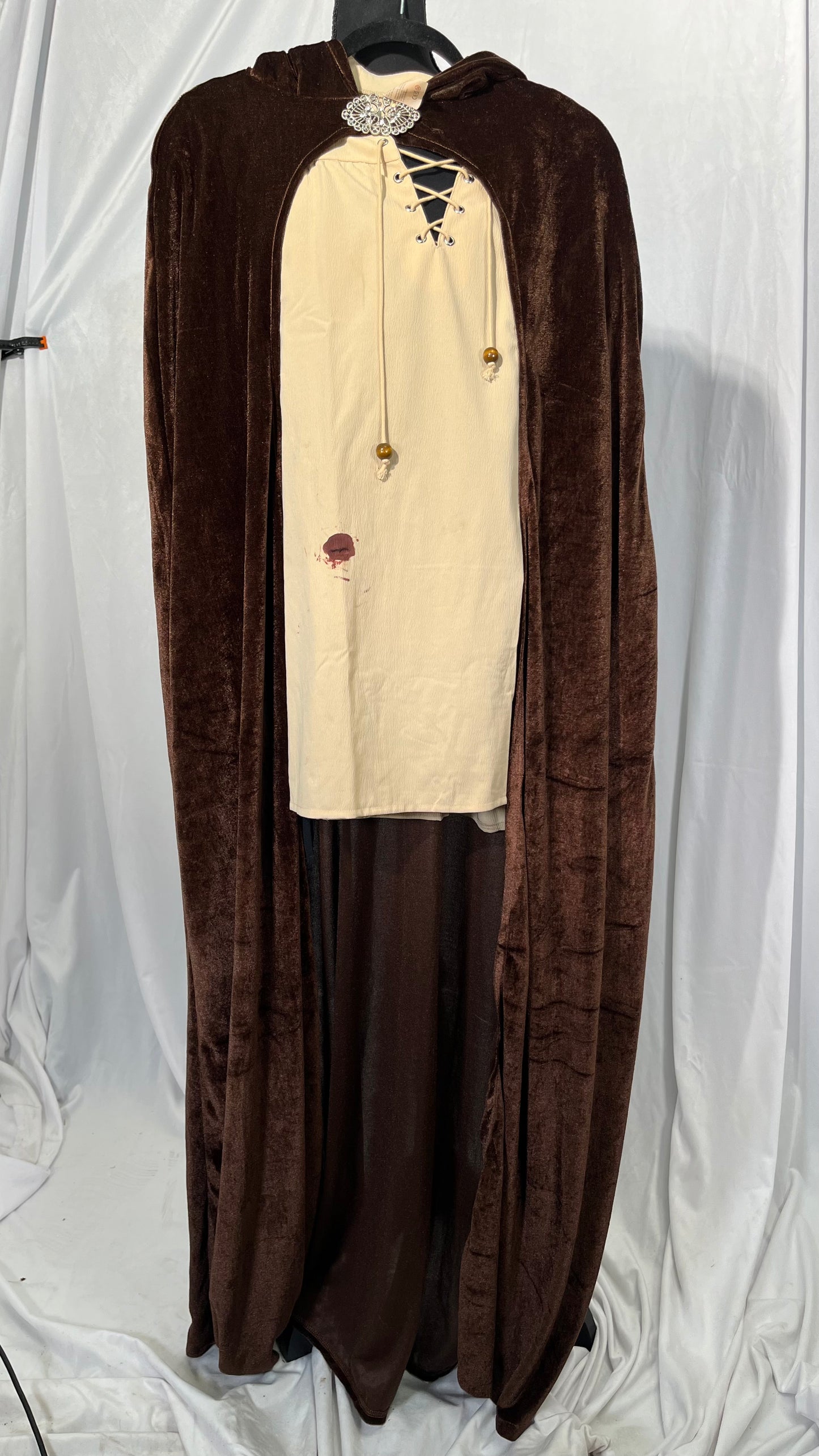 BREAUX Board Stripe print Halloween cape, Halloween cape, Halloween hooded cape, adult party decoration cape  Size M