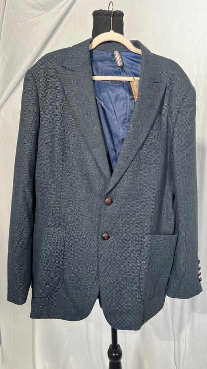 Dobell Mens Grey Suit Jacket Regular Fit  size XL