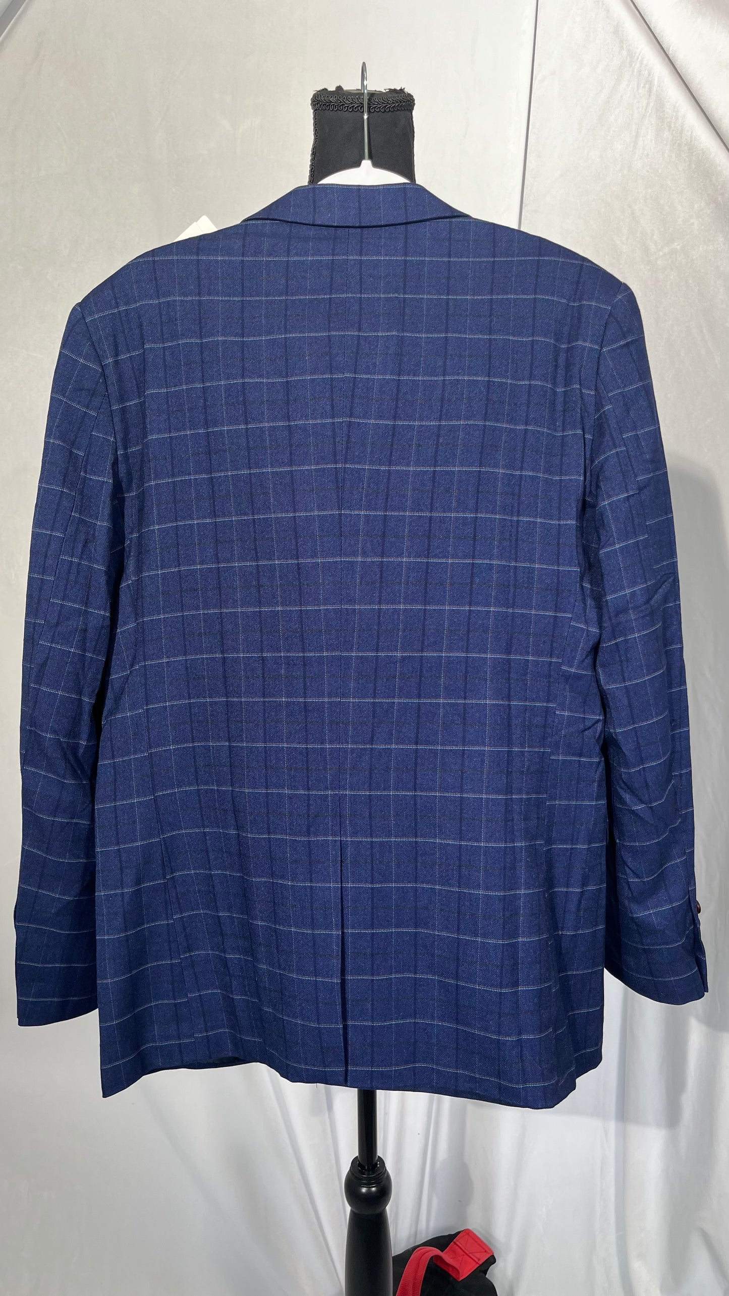 Slim Fit Mens Plaid Blazers Coats Elegant Plaid Jacket  size 40