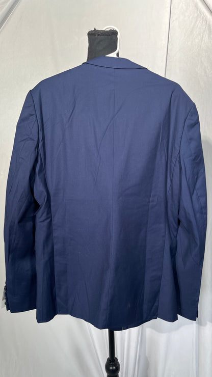 Summer Spring Electric Blue Cotton Men’s Suit Wedding Slim Fit Jacket and Pants Sold Separately Set  size L