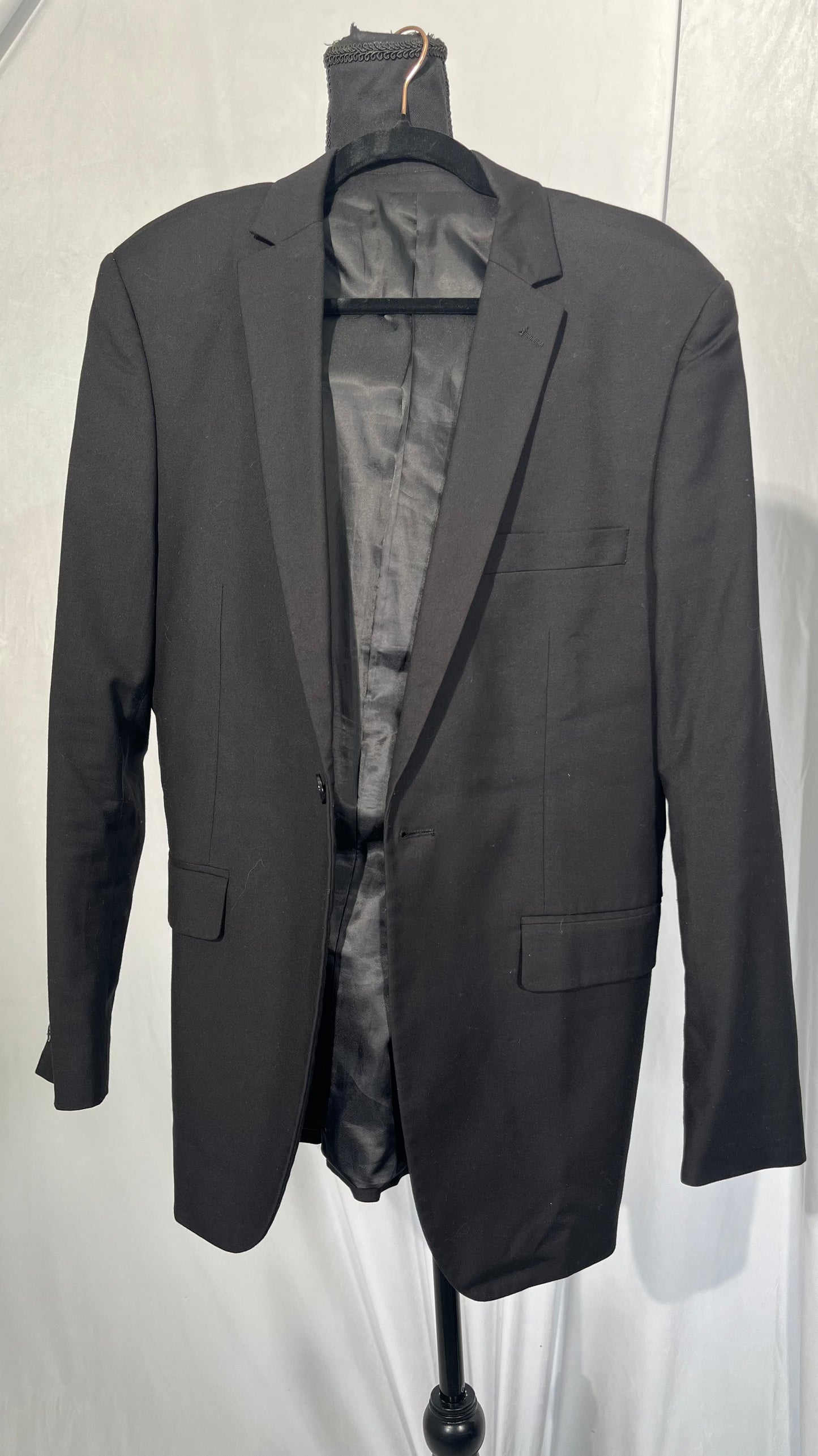 IEPOFG Men's Fitness Blazer Formal Business Professional Suit Coat One Button Notched Lapel Slim Fitness Wedding Party Size M