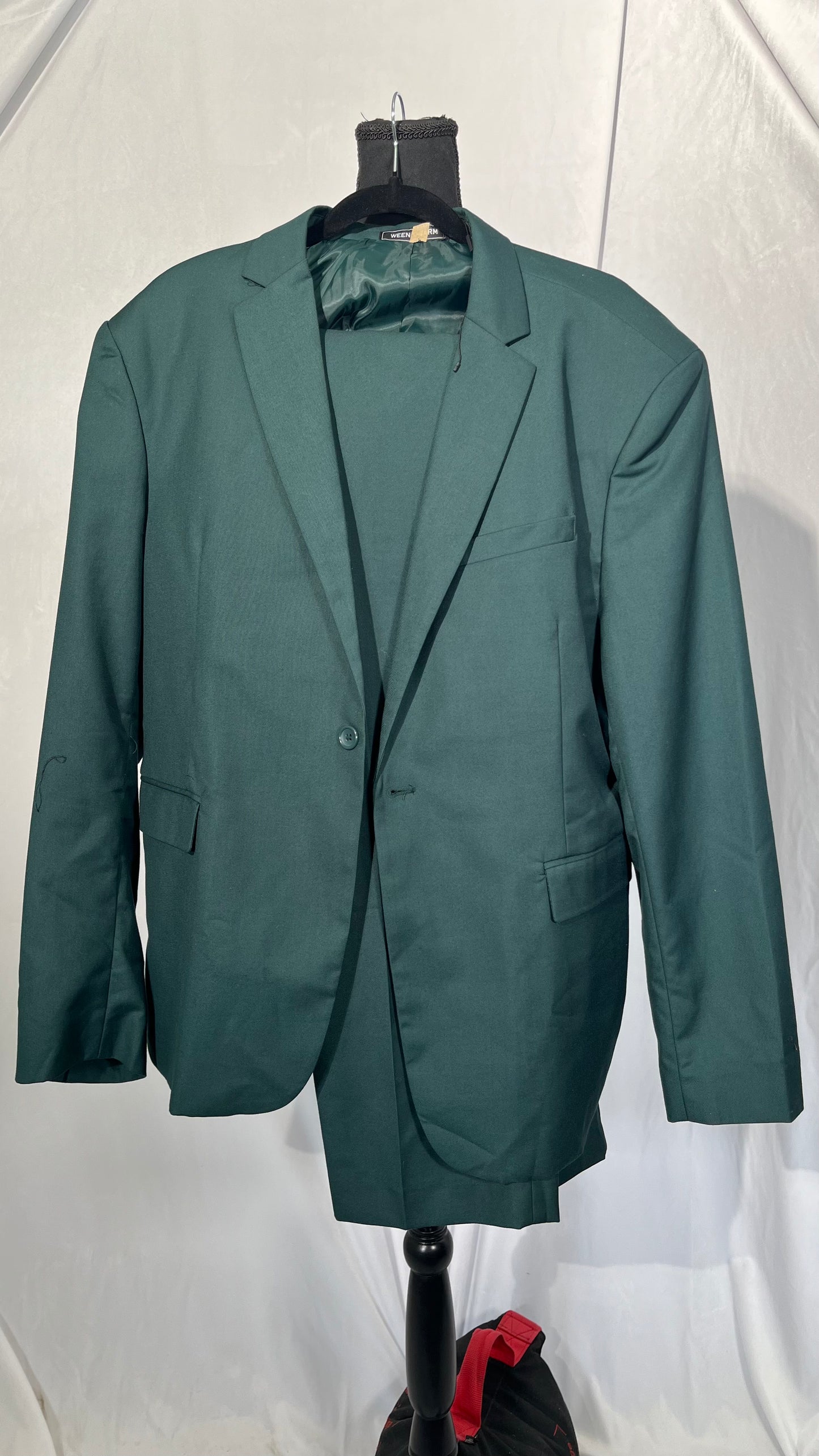 Men's Two-Button Slim Fit Suits Tricolor Stretch Fabric 2 Pieces Blazer Pants Suits Business Formal Wear A428LJT902 (as1, Alpha, s, Regular, Short, Light Green, XX-Large, Classic Slim)  Size 2XL