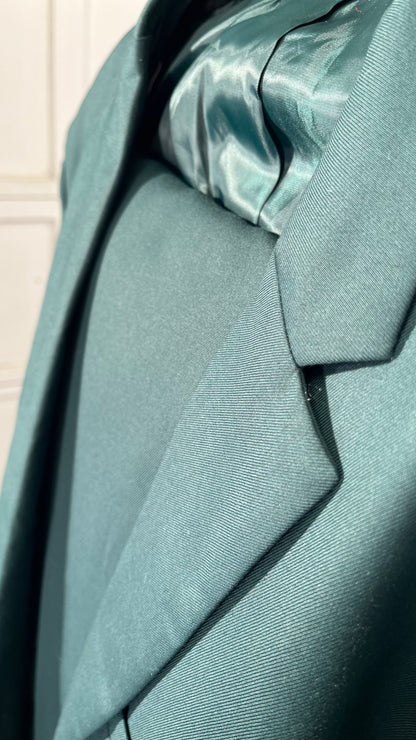 Men's Two-Button Slim Fit Suits Tricolor Stretch Fabric 2 Pieces Blazer Pants Suits Business Formal Wear A428LJT902 (as1, Alpha, s, Regular, Short, Light Green, XX-Large, Classic Slim)  Size 2XL