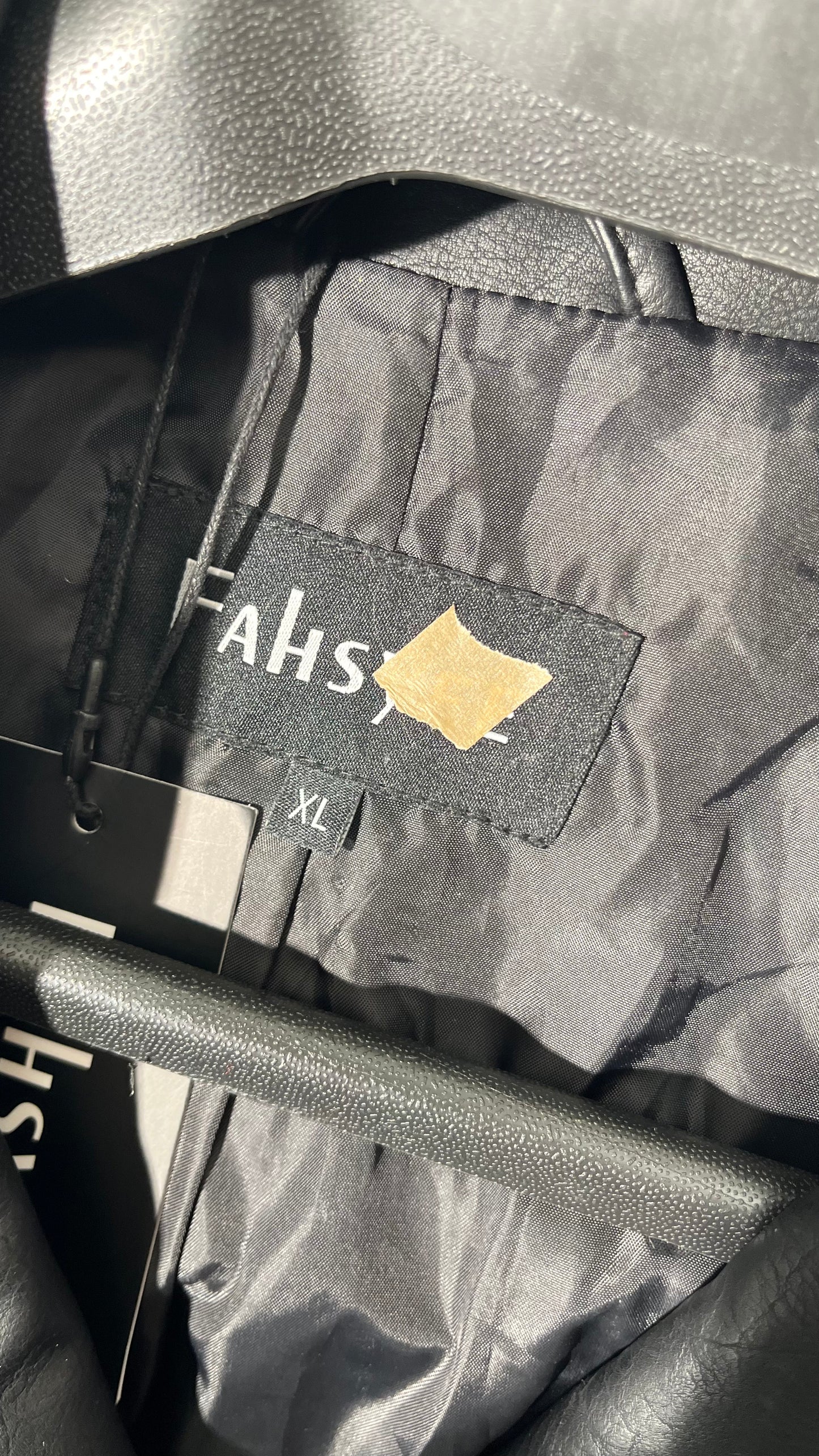 Men’s Black Genuine Sheepskin | Shirt Collar Retro Biker Outerwear | Classy Zip-Up Lightweight Leather Jacket Size XL