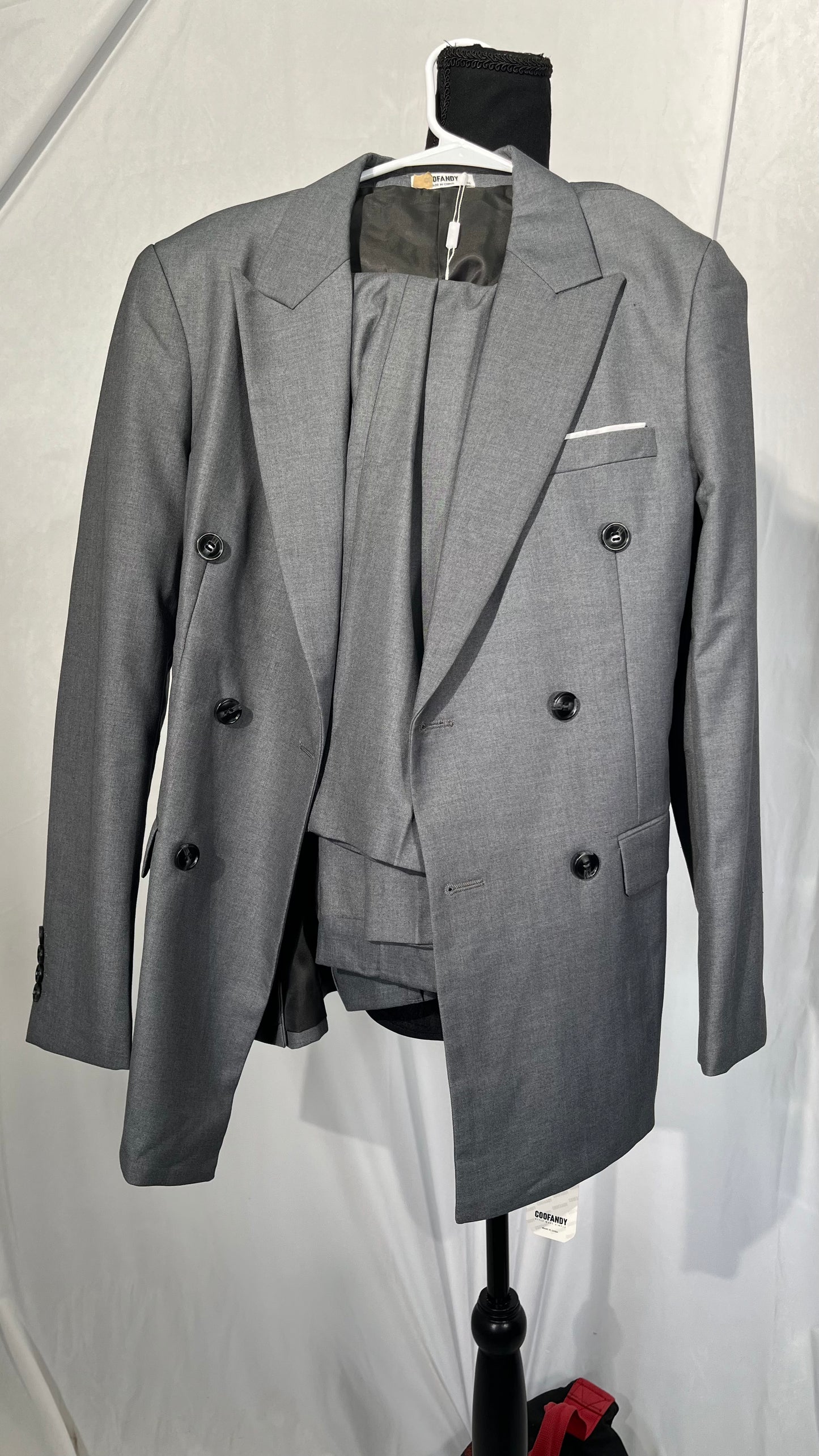 Men's Blazer Formal Double Breasted Buttons Jacket Business  Size 36