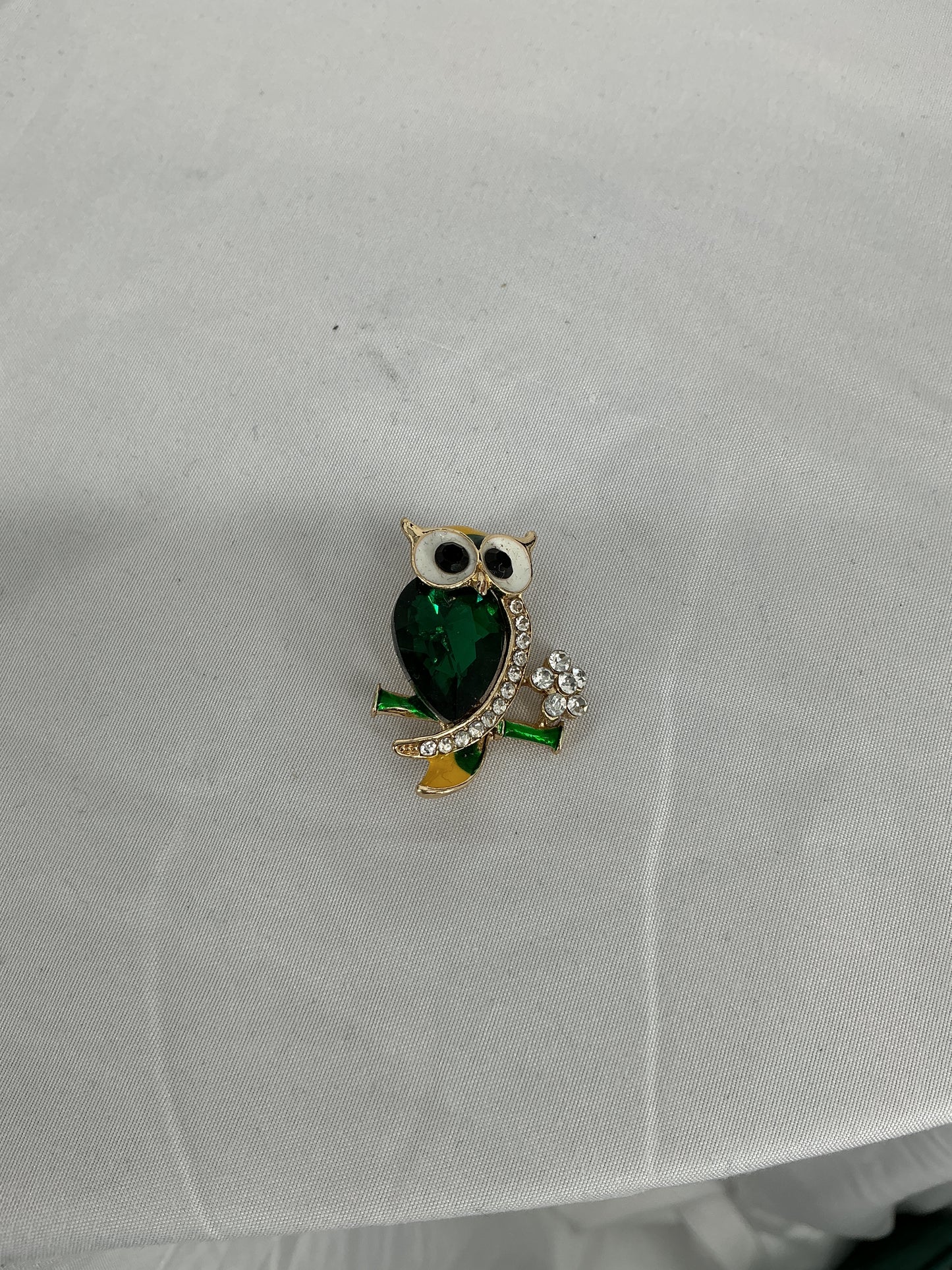 The Emerald Wisdom Owl Pin