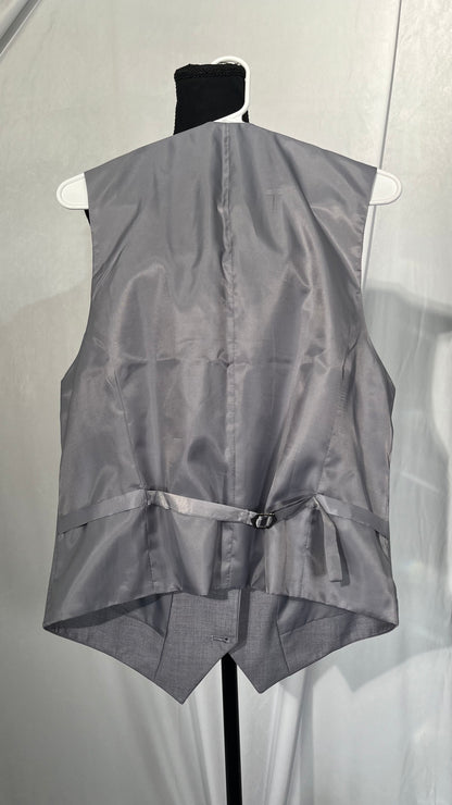 Men Dress Vest, Sleeveless Pocket Men Waistcoat Breathable for Business Meeting  Size L