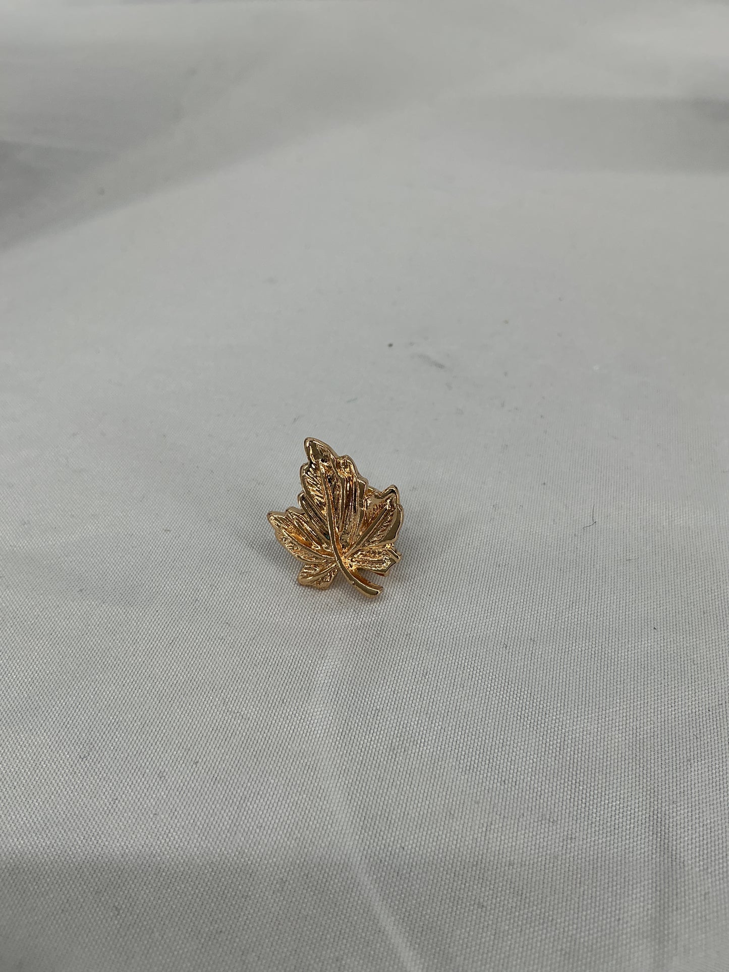 Golden Maple Leaf Brooch