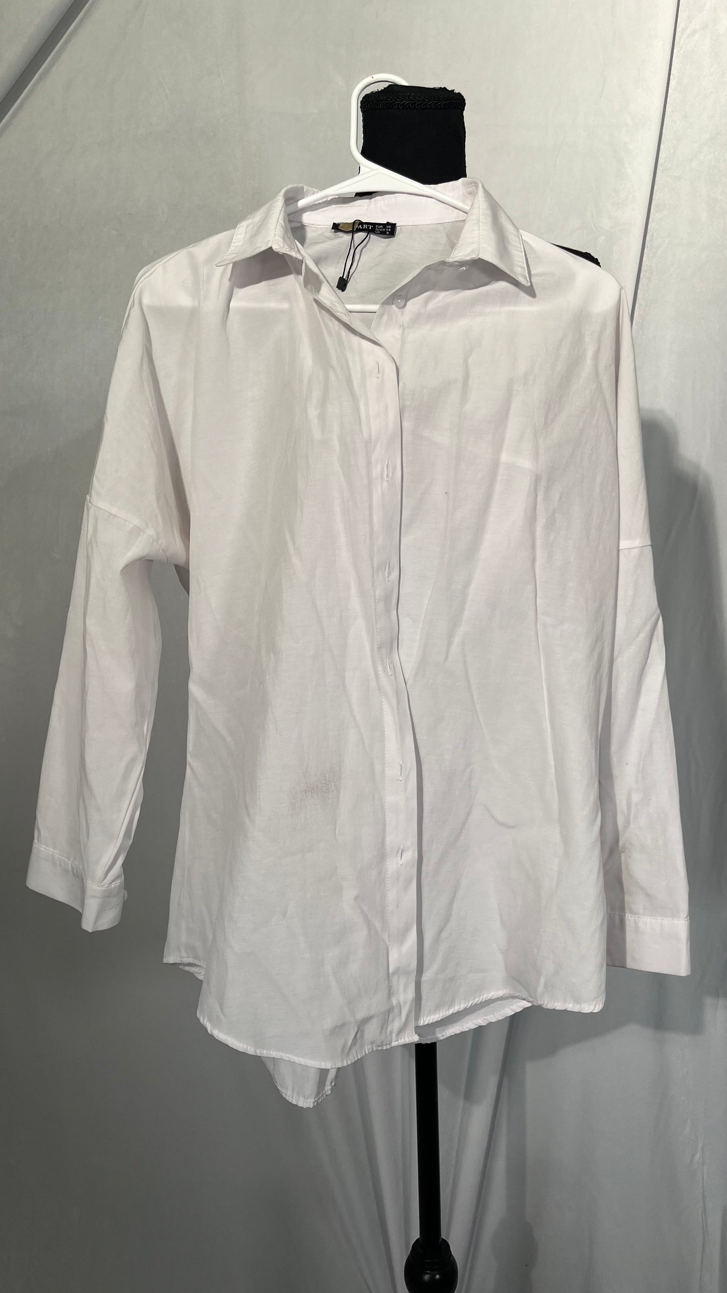 Van Heusen Men's Dress Shirt Fitted Poplin Solid Size No