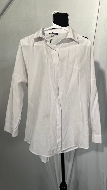 Van Heusen Men's Dress Shirt Fitted Poplin Solid Size No