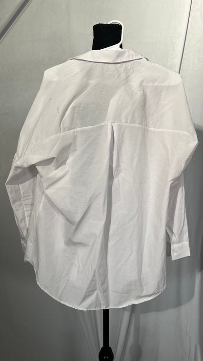 Van Heusen Men's Dress Shirt Fitted Poplin Solid Size No