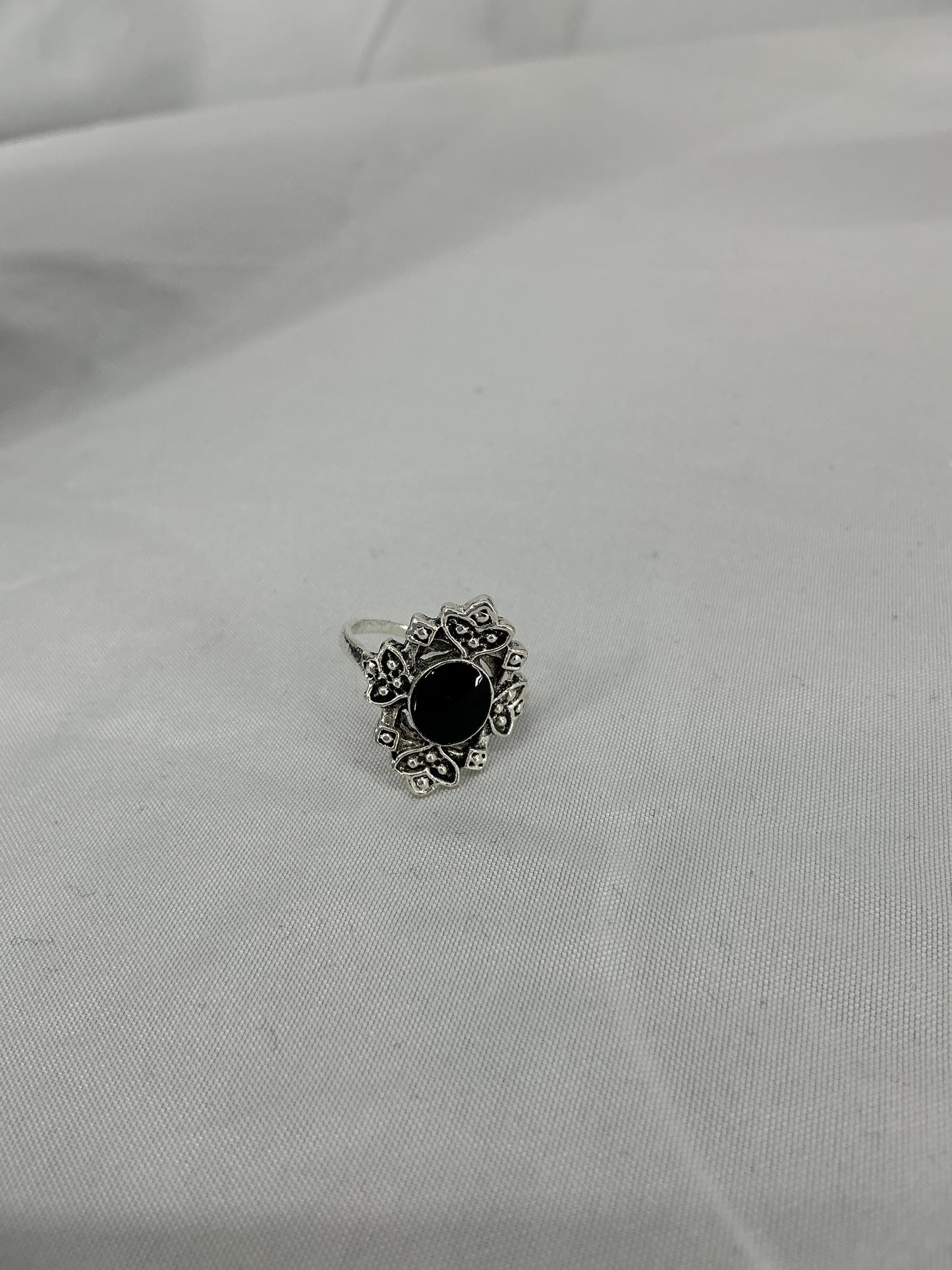 Midnight Orchid Vintage Ring