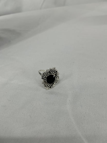 Midnight Orchid Vintage Ring