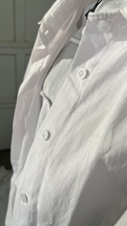 Van Heusen Men's Dress Shirt Fitted Poplin Solid Size No