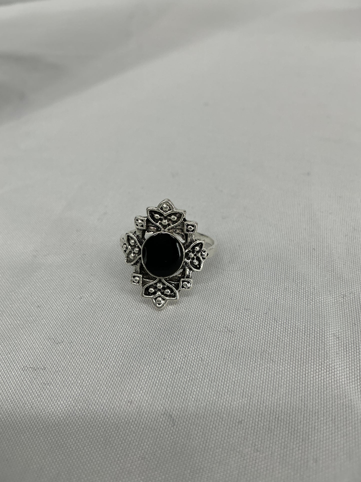Midnight Orchid Vintage Ring