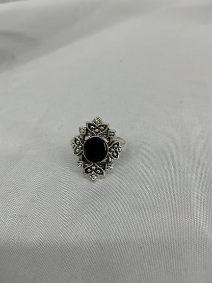 Midnight Orchid Vintage Ring