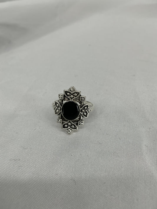 Midnight Orchid Vintage Ring