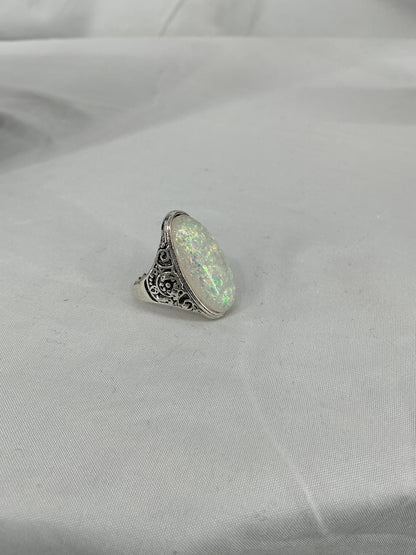 Vintage Aurora Filigree Band