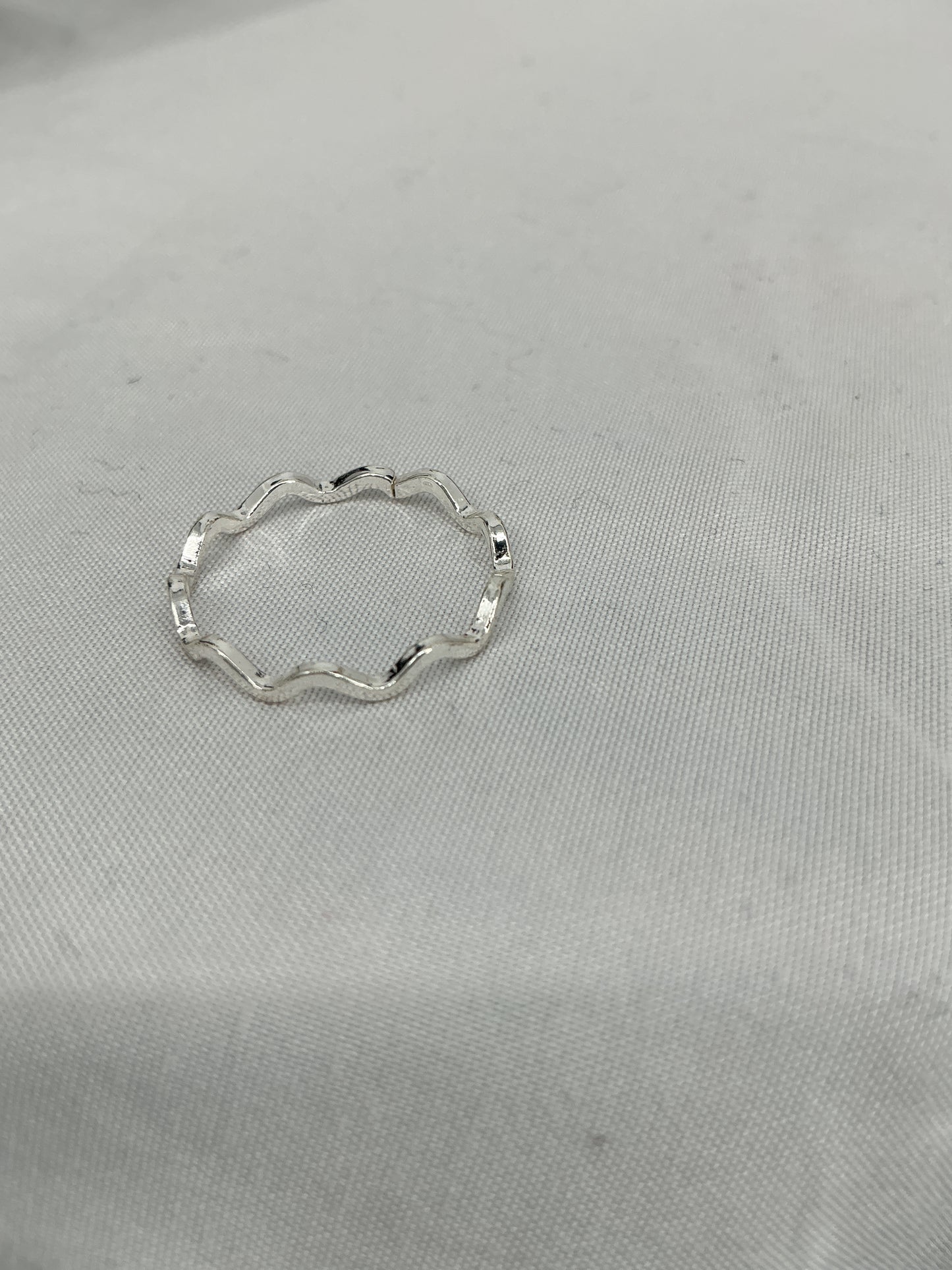 Dainty Sterling Silver Wavy Ring