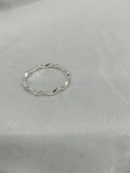 Dainty Sterling Silver Wavy Ring