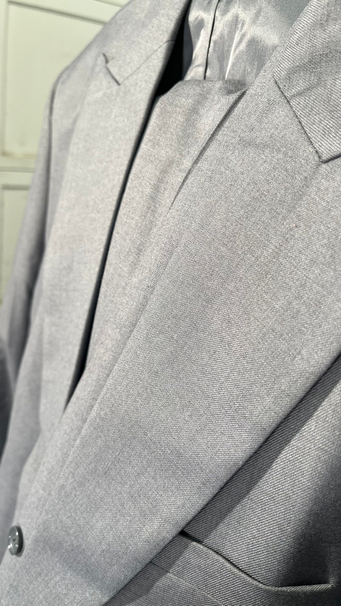 Mens Suit Jacket Casual Notched Lapel Collar Open Front Blazer Roll Up Sleeve Slim Fit Business Office Coats  Size XL