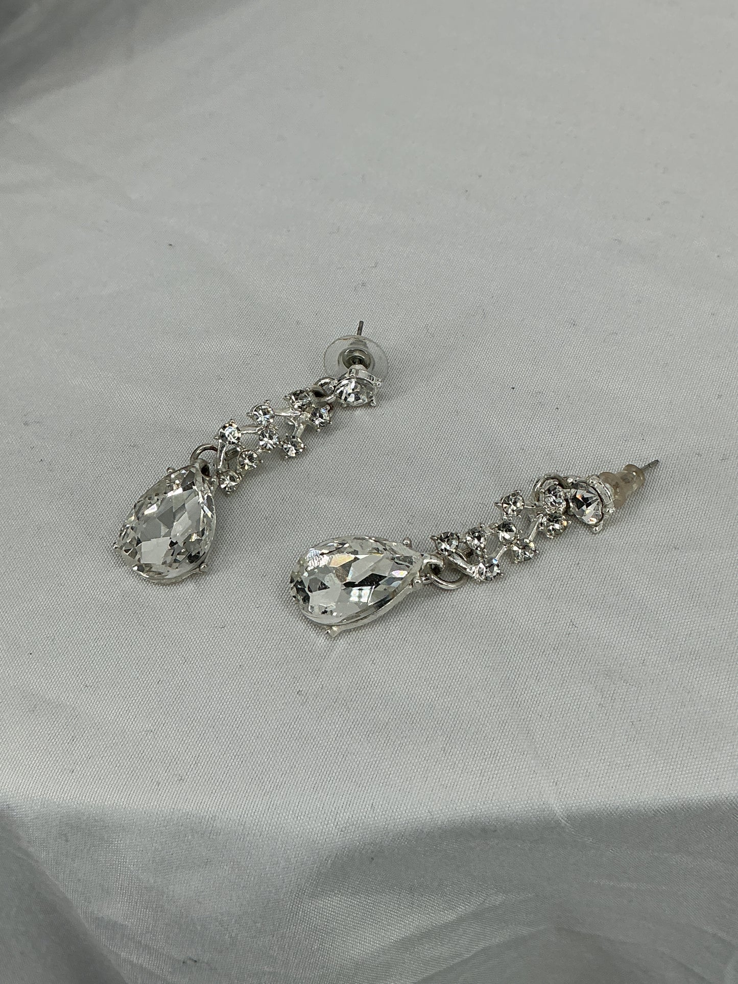 Grand Teardrop Crystal Earrings