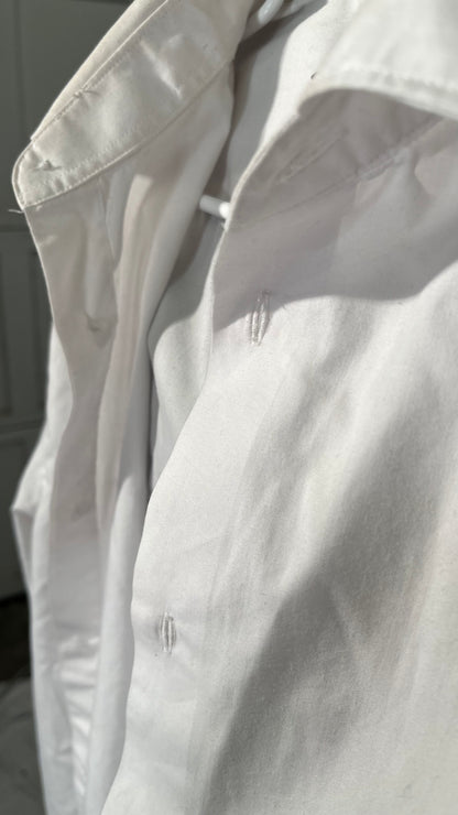 Amazon Essentials Women's Classic-Fit Long-Sleeve Linen Shirt size M