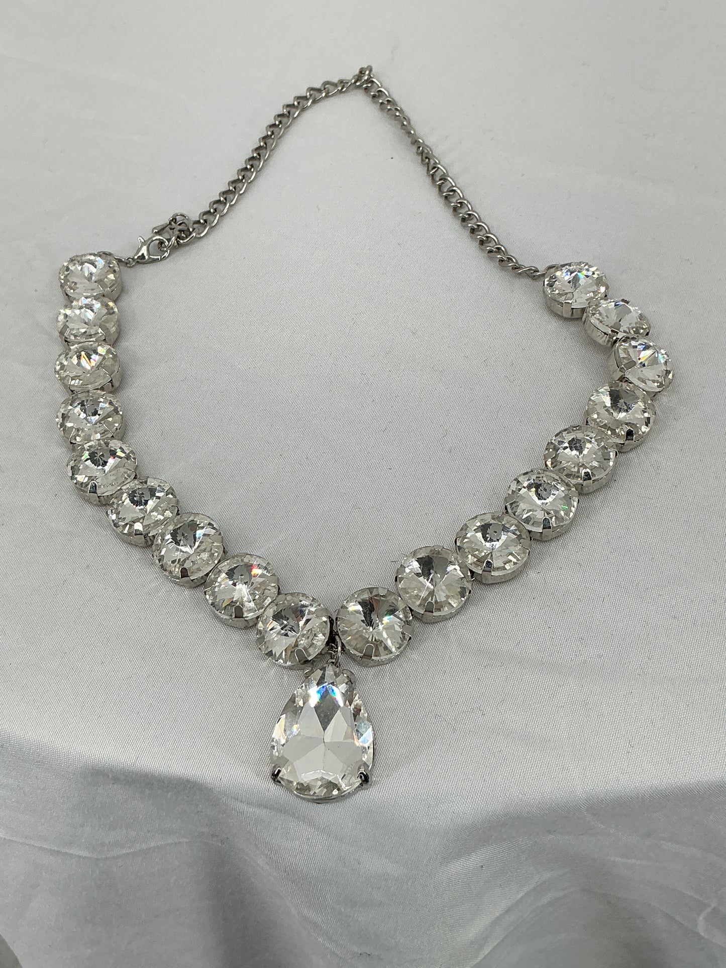 Sparkling Rhinestone Collar Necklace, Wedding Evening Party Accessory