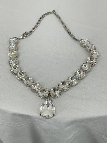 Sparkling Rhinestone Collar Necklace, Wedding Evening Party Accessory