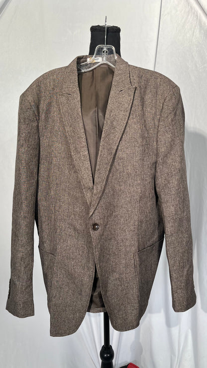 Daokkw Mens Polyester Suit 2 Piece Slim Fit Summer Beach Wedding Groom Formal Suit Polyester Lightweight Tuxedo Suits  Size XL